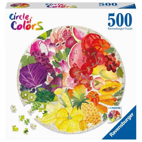 Puzzle cerc fructe si legume - 500 piese