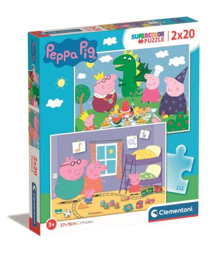 Puzzle Clementoni - Peppa Pig - 2 x 20 piese