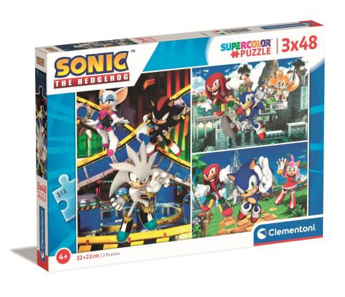 Puzzle Clementoni - Sonic The Hedgehog - 3 x 48 piese