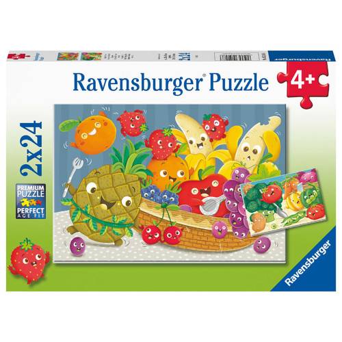 PUZZLE FRUCTE - 2x24 PIESE