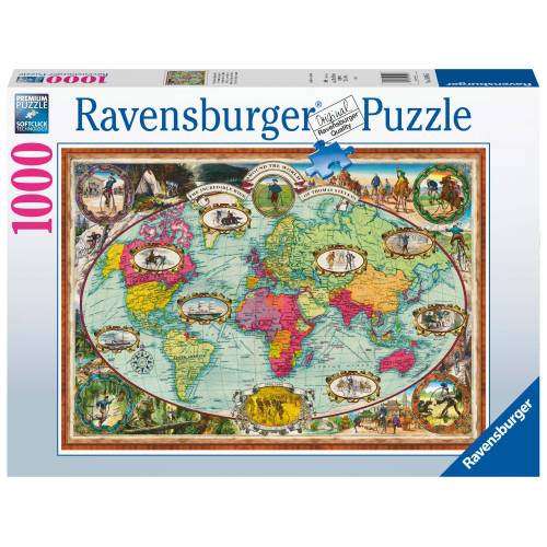 Puzzle harta lumii - 1000 piese