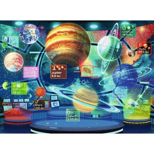 Puzzle holograma planetelor - 300 piese