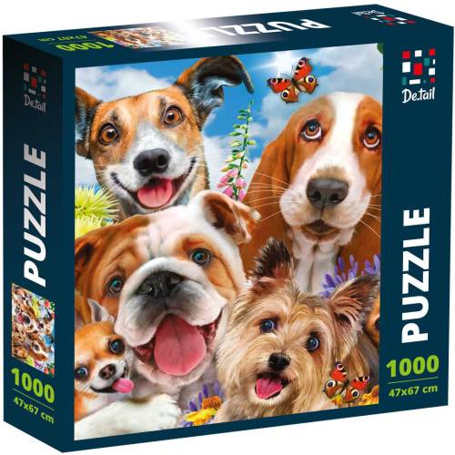 Puzzle Pooch Selfie - 47x67 cm - 1000 piese Detail DT1000-04