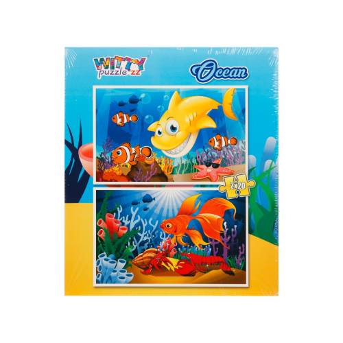 Puzzle Witty Puzzlezz - 2 x 20 piese - Ocean