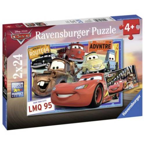 Puzzle Cars - 2X24 Piese