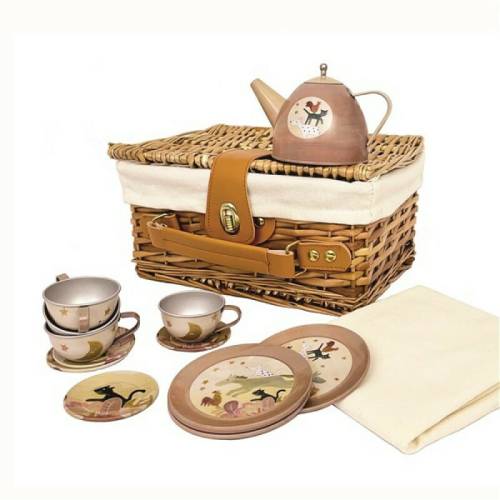 Set ceai in cos picnic - Muzicantii din Bremen - Egmont toys