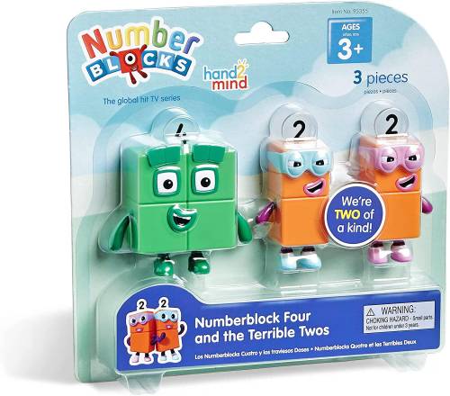 Set figurine Numberblocks - Patru & Teribilii Doi