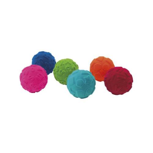 Set 6 mingiute colorate educative din cauciuc natural - Rubbabu