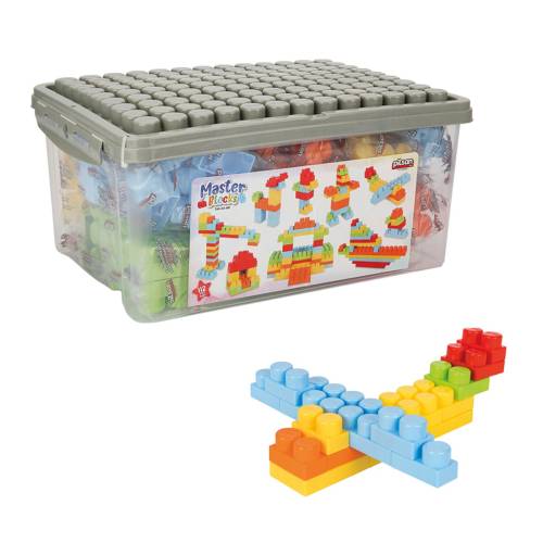 Set de joaca - cutie cu blocuri de construit - Pilsan - 112 piese