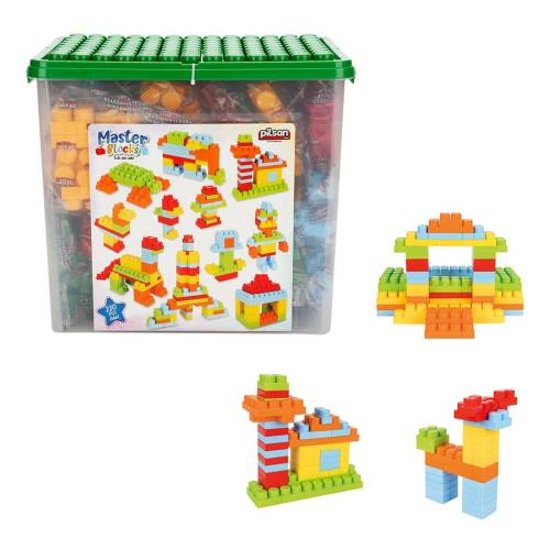 Set de joaca - cutie cu blocuri de construit - Pilsan - 224 piese