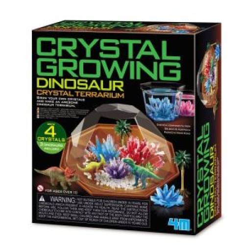 Set experimente de crescut cristale - terariu cu dinozauri