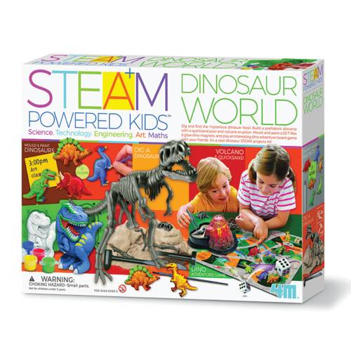 Kit stiintific - 4M - Lumea dinozaurilor - Steam kid