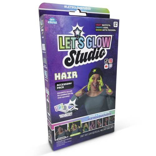 Set accesorii fosforescente Let‘s Glow Studio Hair
