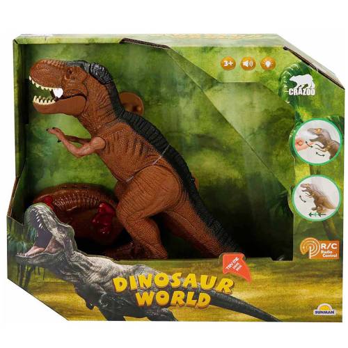 Figurina interactiva - Dinozaur cu telecomanda - Crazoo