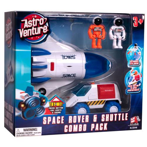 Set spatial 2 in 1 cu figurine Astro Venture (Naveta spatiala - Vehicul spatial)