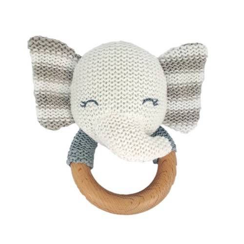 Baby hug - jucarie crosetata pentru dentitie - model elefantel