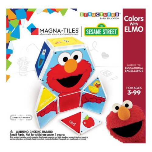 Invata culorile cu Elmo - Magna-Tiles Structures