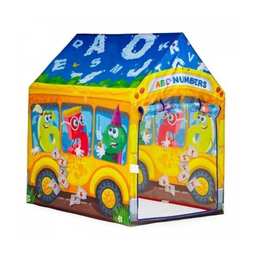 Ecotoys - Cort de joaca pentru copii autobuzul vesel 7201AR