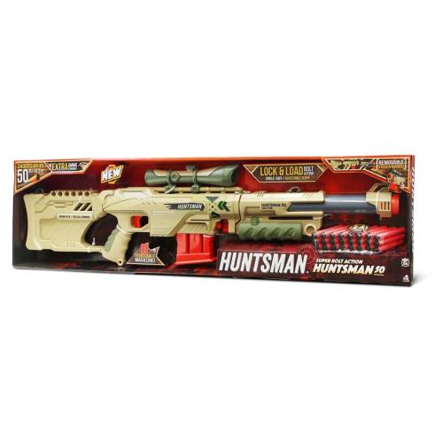 Pistol 3 in 1 cu 24 gloante din burete - Huntsman 50 - Lanard Toys