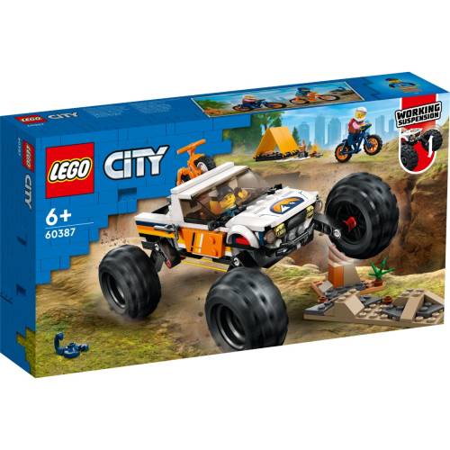 LEGO(r) City - Aventuri Off Road cu vehicul 4x4 (60387)