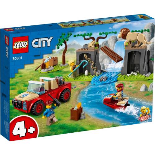 LEGO(r) City - Masina de teren pentru salvarea animalelor (60301)