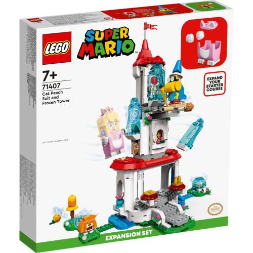 LEGO(r) Super Mario - Set de extindere costum Peach pisica si turnul inghetat (71407)