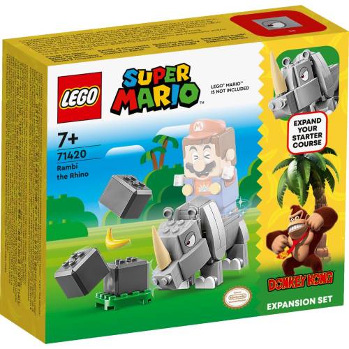 LEGO(r) Super Mario - Set de extindere Rinocerul Rambi (71420)