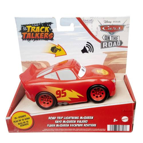 Masinuta cu sunete - Disney Cars - Road Trip Lightning McQueen - 14 cm - HFC53