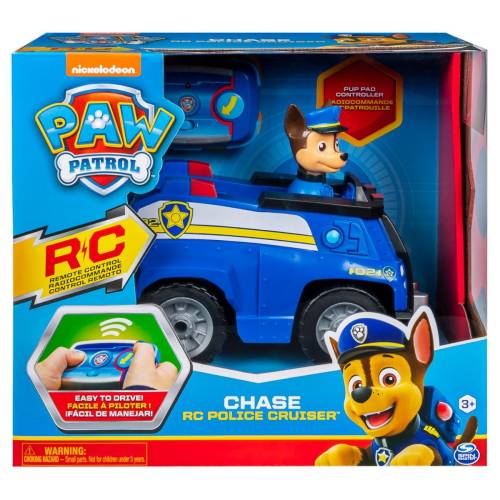Masinuta cu telecomanda si figurina - Paw Patrol - Chase Police Cruiser - 20120361