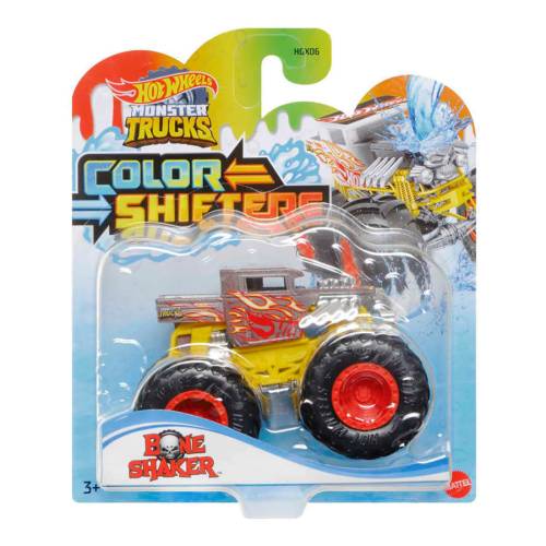 Masina de teren - Hot Wheels - Color Shifters - Bone Sharker - 1:64 - HGX07