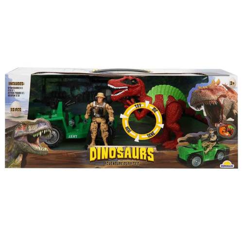 Set masina cu figurina - Crazoo - Vanatorii de Dinozauri