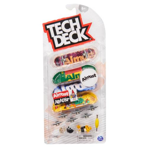 Set mini placa skateboard Tech Deck - 4 buc - Almost - 20136721