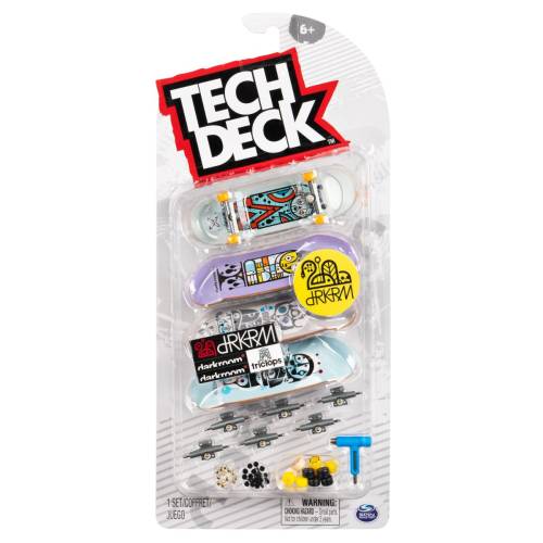 Set mini placa skateboard Tech Deck - 4 buc - Drkrm - 20136719