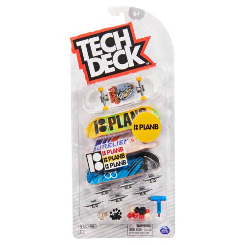 Set mini placa skateboard Tech Deck - 4 buc - Plan B - 20136722