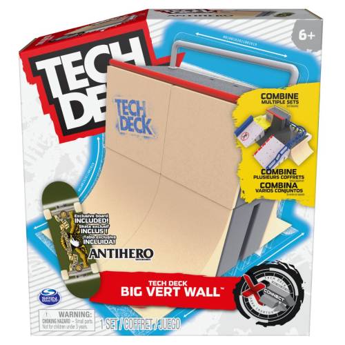 Set mini skateboard cu rampa - Tech Deck - Big Vert Wall - 20139395