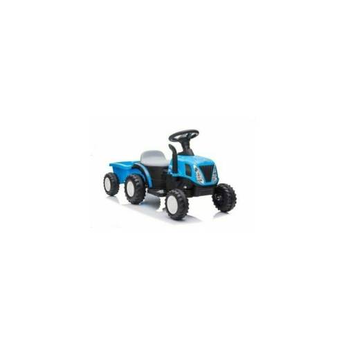 Leantoys - Tractor electric cu remorca pentru copii - albastru - - 9331