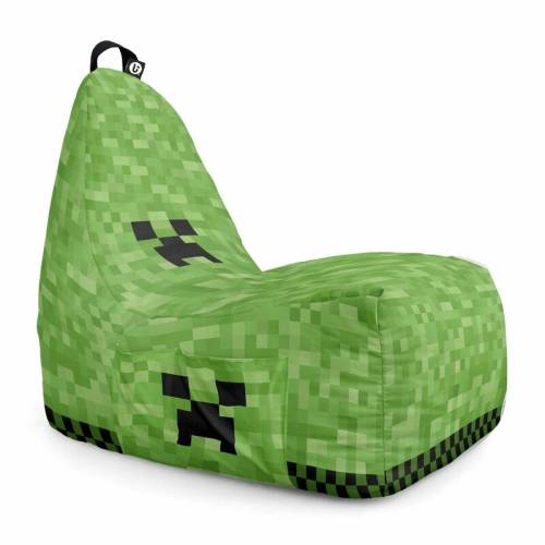 Fotoliu Puf Bean Bag tip Chill L - Minecraft Creeper