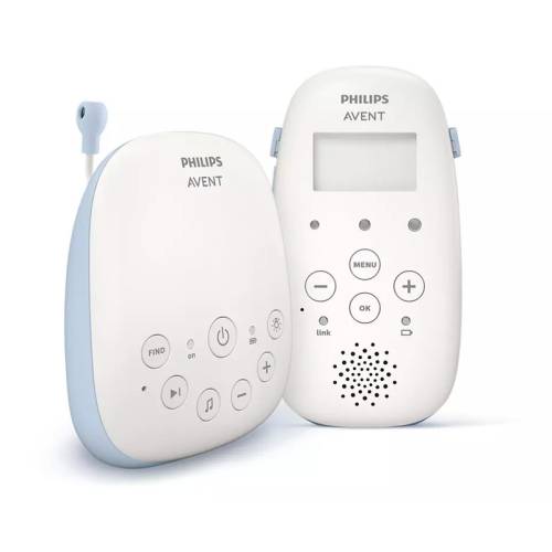 Philips Avent - Interfon bebelusi - Fara interferente - Cu lumina de veghe - Cu melodii - Cu tehnologie DECT - Pana la 24h capacitate de functionare...