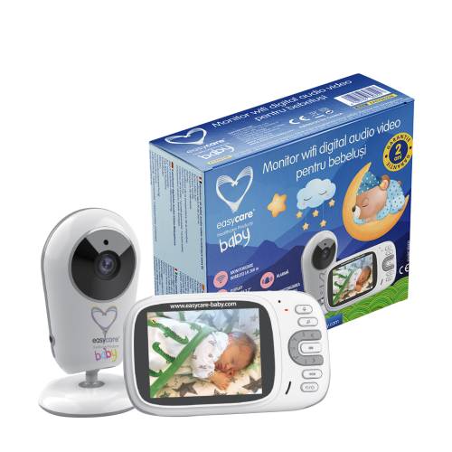 Monitor wifi digital audio video pentru bebelusi model vb609 - easycare baby