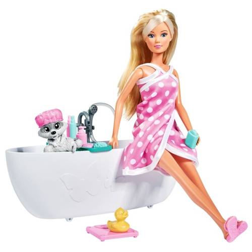 Simba - Papusa Steffi Love Bath Fun 29 cm cu figurina si accesorii