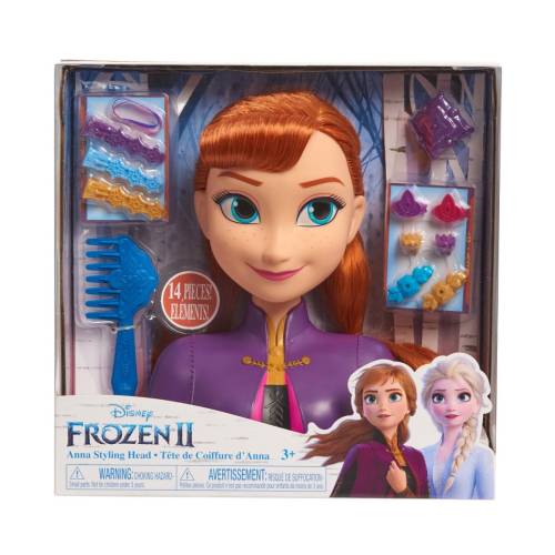 Papusa Anna Frozen 2 - Styling Head - Manechin pentru coafat cu accesorii incluse
