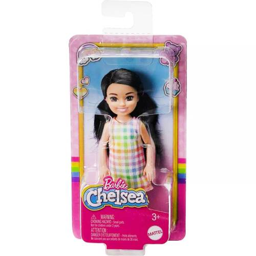 Papusa Barbie Chelsea - Plaid Dress - HKD91