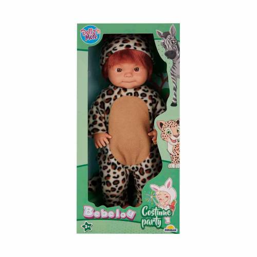 Papusa Bebelou in costum de leopard - Dollz n More - 40 cm