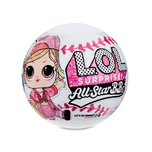 Papusa LOL Surprise All Star BBs - Baseball - 8 Surprize - S1 - Pink