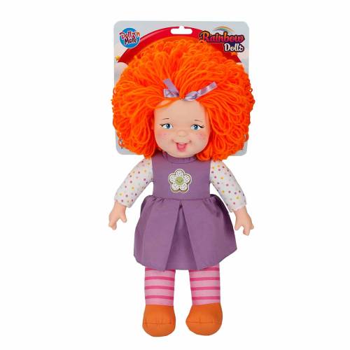 Papusa Rainbow Dolls - Dollz n More - cu par portocaliu - 45 cm