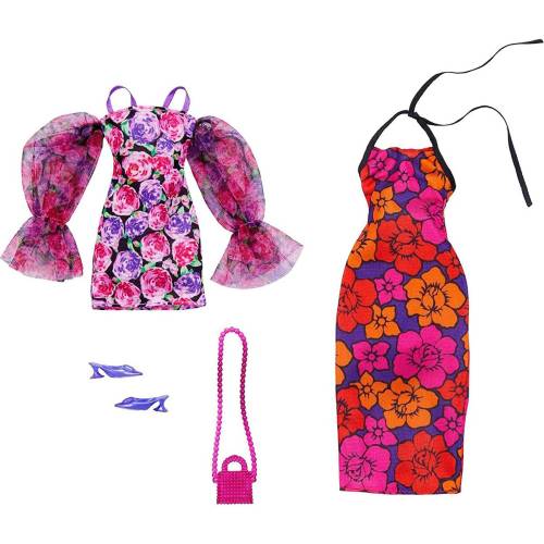 Set de haine si accesorii pentru papusi - Barbie - HJT35