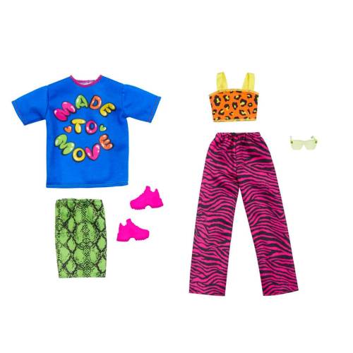 Set de haine si accesorii pentru papusi - Barbie - HJT36