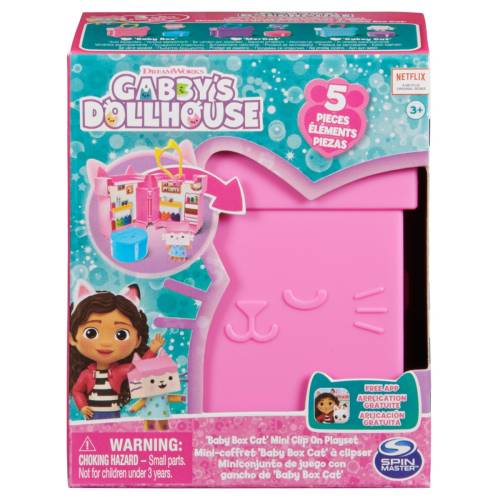 Set de joaca Mini casuta breloc - Baby Box cu 5 piese - Gabby‘s Dollhouse - 20140105