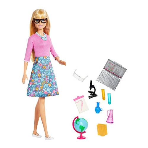 Set papusa cu accesorii - Barbie - Profesoara - GJC23
