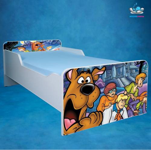 Scooby doo - saltea inclusa - 140x70 cm - cu sertar